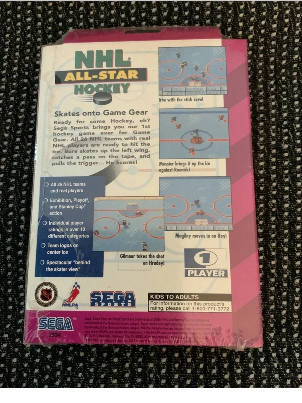 SEGA NHL All-Star Hockey '95 (Sega Genesis, 1995) FACTORY SEALED